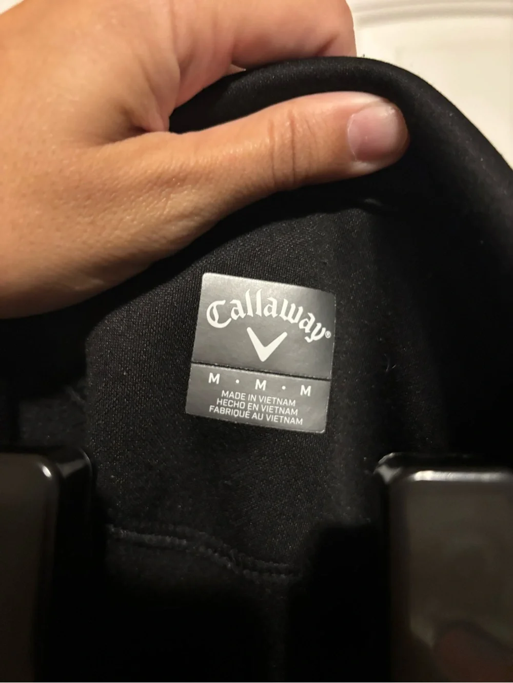 Callaway Black Men's Quarter-Zip Pullover Sweater